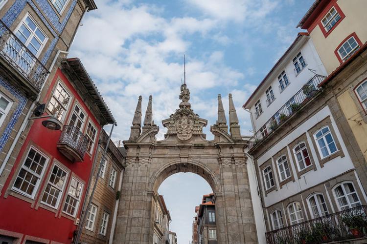 Festas portuguesas em Braga, no norte de Portugal